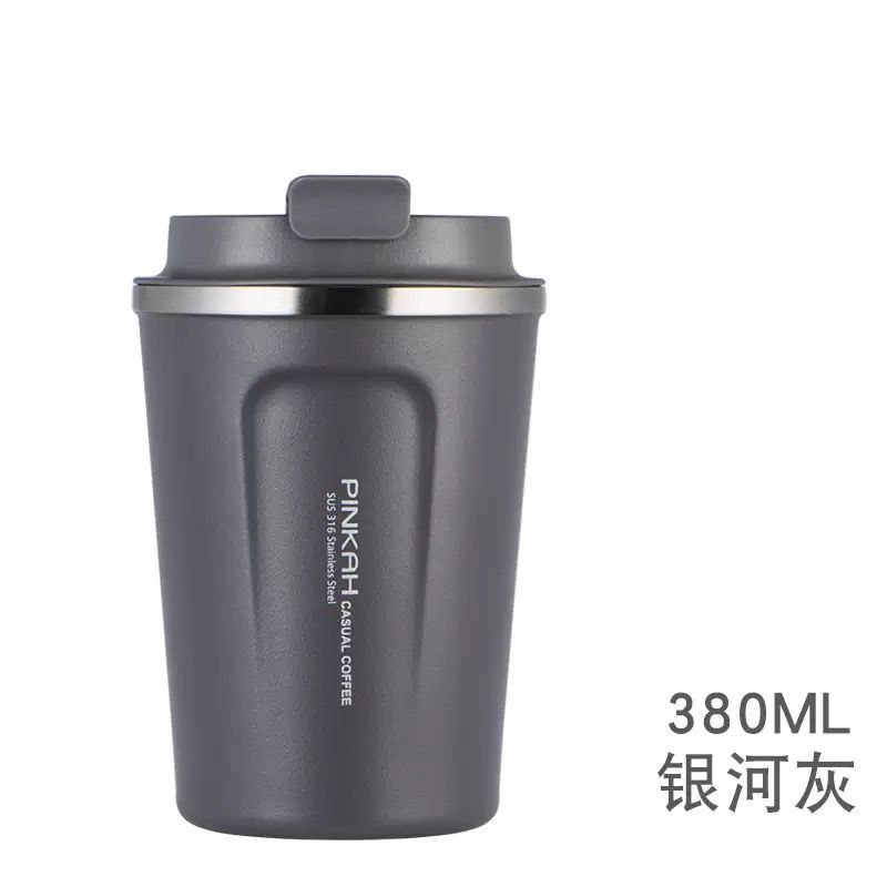 Stainless Steel Thermos Mug – Portable Coffee & Water Cup with Lid for Men & Women, Handheld Travel Flask