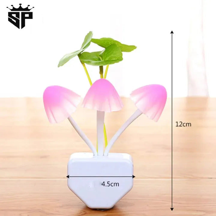 LED Mushroom Night Light with 7-Color Changing Sensor