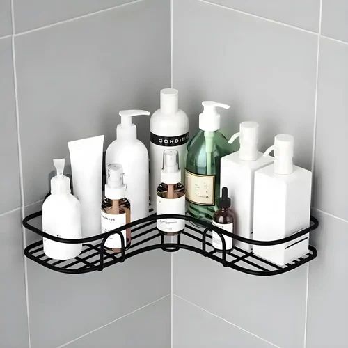 Set of 2 Bathroom kitchen Punch rack , multifuctional shampoo & accessories holder