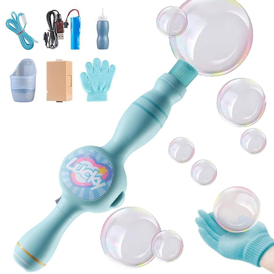 Smoke Bubble Machine – Elastic Bubble Fog Magic Wand for kids