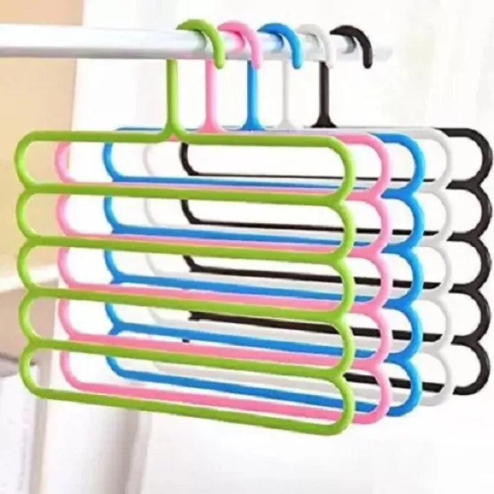 Anti Slip magic multiple layer Trousers hanger Multifunctional (pack of 6)