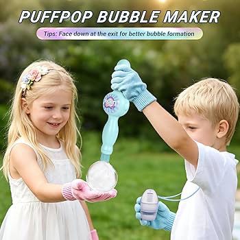 Smoke Bubble Machine – Elastic Bubble Fog Magic Wand for kids