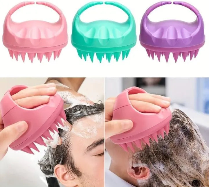 Hair Scalp Massager Brush — Silicone Shampoo & Scalp Care Tool