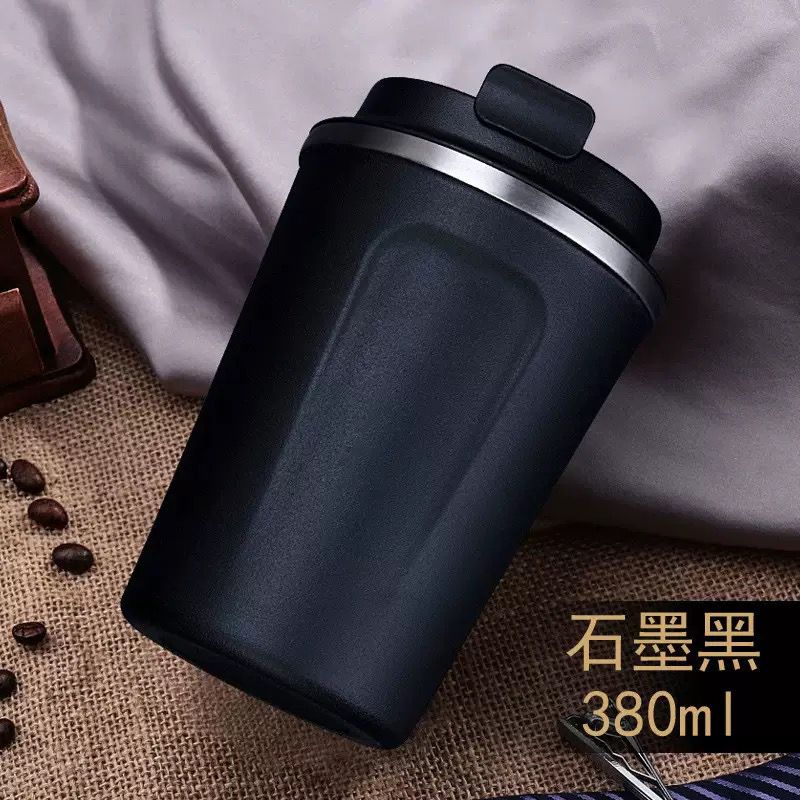 Stainless Steel Thermos Mug – Portable Coffee & Water Cup with Lid for Men & Women, Handheld Travel Flask