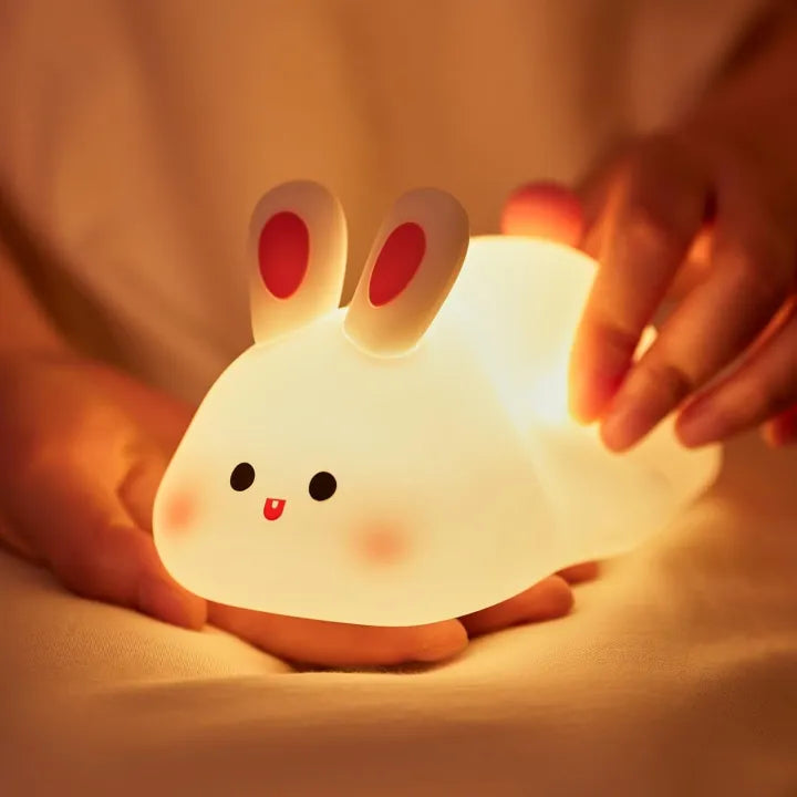 Adorable Animal LED Night Lamp - Color Changing Silicone Nursery Light for Baby Room & Kids Gift