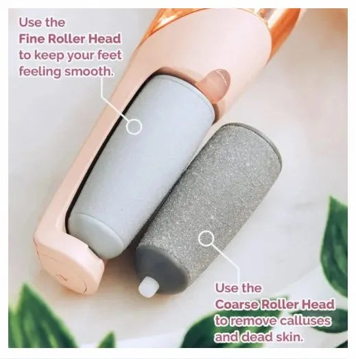 Rechargeable foot scrubber device