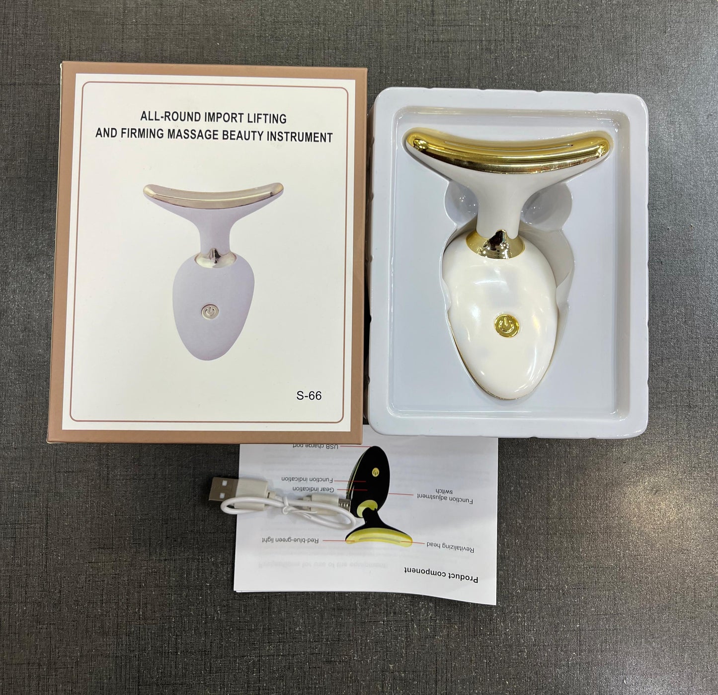 3 Speed Neck & Face Lifting & Firming Beauty Massage Machine_ Wrinkle Facial Massager Skin Rejuvenation Thin Double Chin Vibrator