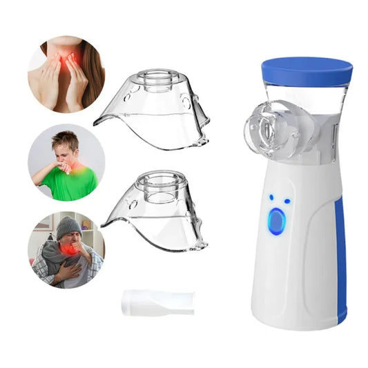 Mesh Portable Nebulizer Machine & Mask for Kids and Adults — Mini Inhaler Nebulizer