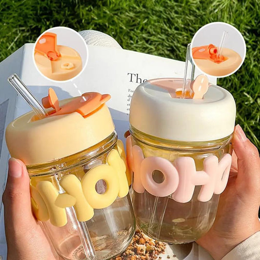 OHO 400ml Drinking Cup with Straw | Portable Reusable Tumbler