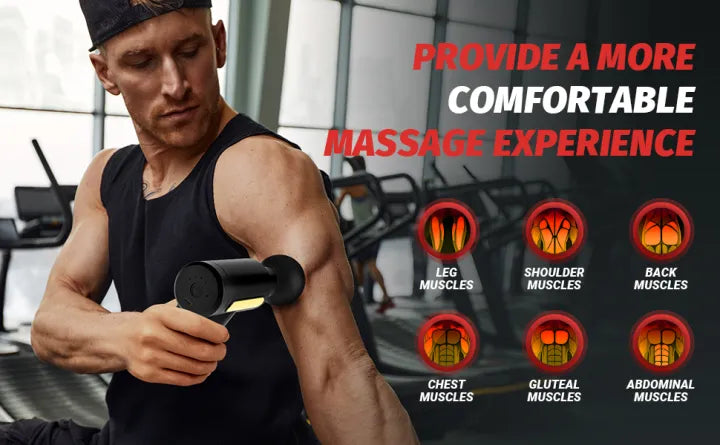 Powerful Deep Tissue Massage Gun – Full Body Pain Relief & Muscle Recovery – Multiple Attachments, Adjustable Speed, Rechargeable – Massager Machine