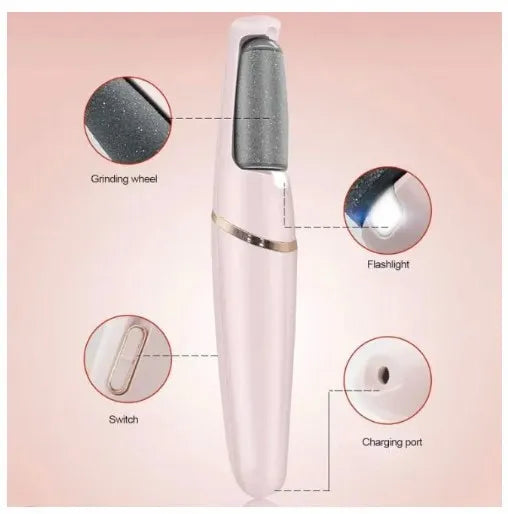 Rechargeable foot scrubber device