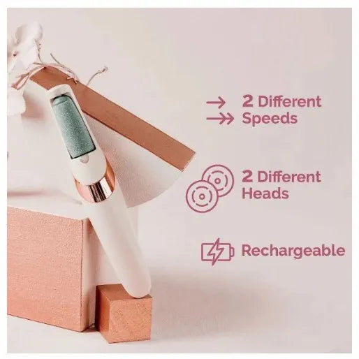 Rechargeable foot scrubber device