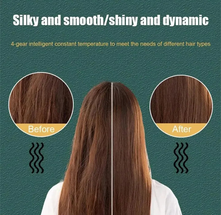 Electric Hair Comb Hair Straightener Brush 909 – Fast Heating Hair Styler Brush for Women & Men | Professional Ceramic Ionic Straightening Comb