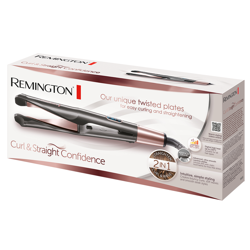 Remington 2-in-1 Hair Straightener & Curler | 220°C Pro