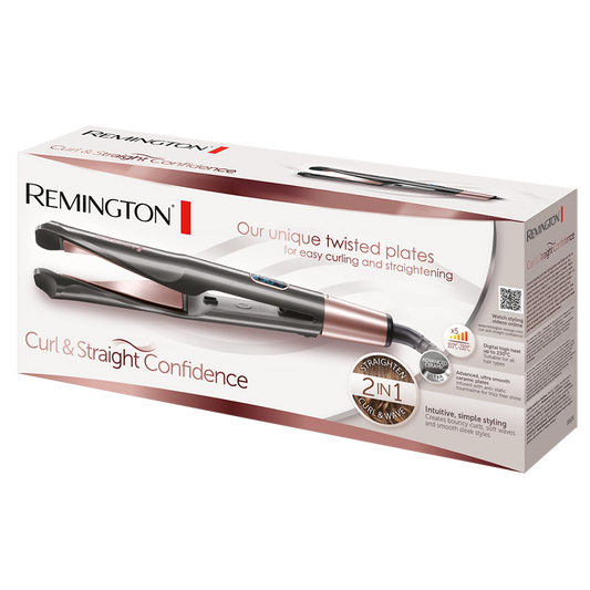 Remington 2-in-1 Hair Straightener & Curler | 220°C Pro