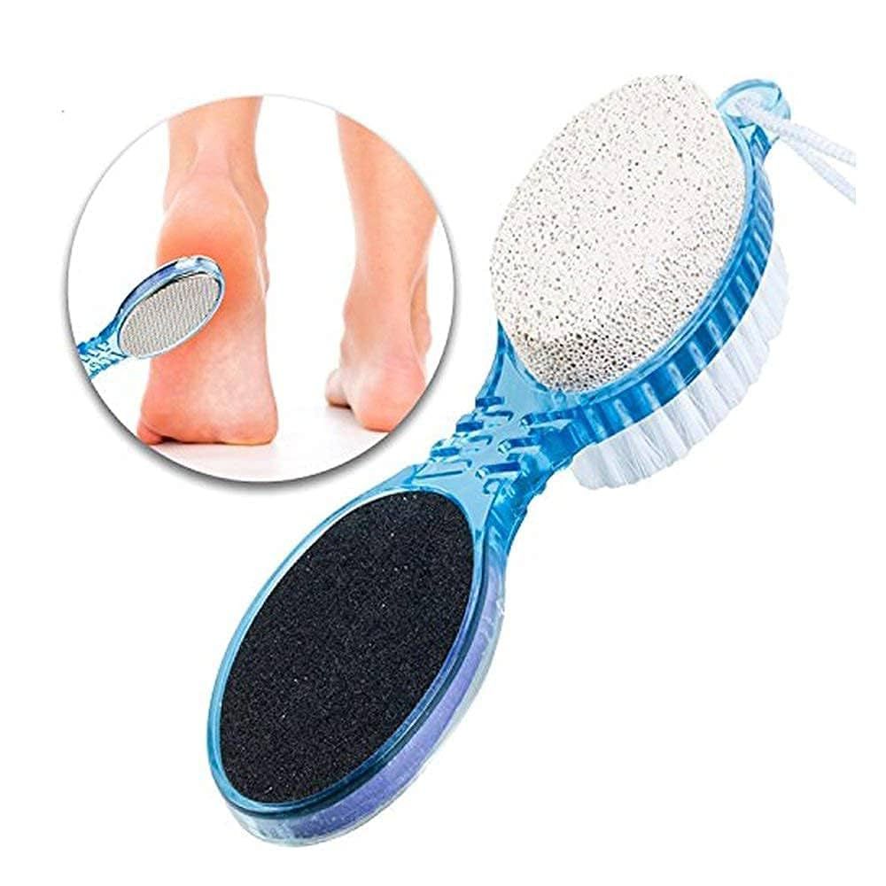4-in-1 Pedicure Brush for Foot Care | Exfoliate, Clean & Smooth |