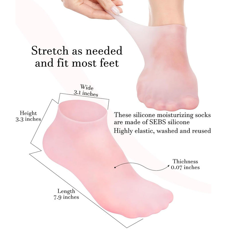 Silicone resuable Moisturizing Socks – High Quality Heel Repair Socks (73g)