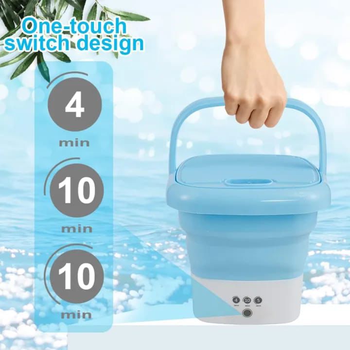 Portable Mini Folding Washing Machine with Mini dryer, travel camping washing machine,Magic Foldable Small Clothes Washing Machine
