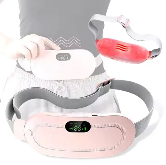 Rechargeable electronic Period Cramp Massager Heating Belt for Menstrual Pain Relief – Waist & Stomach Warmer for Women
