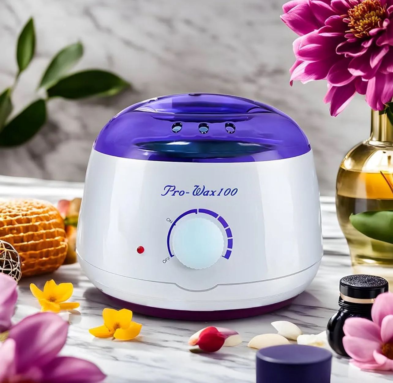 Original Pro Wax 100 Portable Electric Wax Heater & Hair Removal Wax Machine kit.