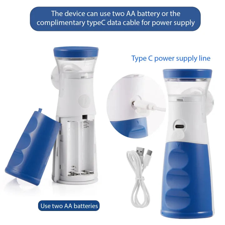 Mesh Portable Nebulizer Machine & Mask for Kids and Adults — Mini Inhaler Nebulizer