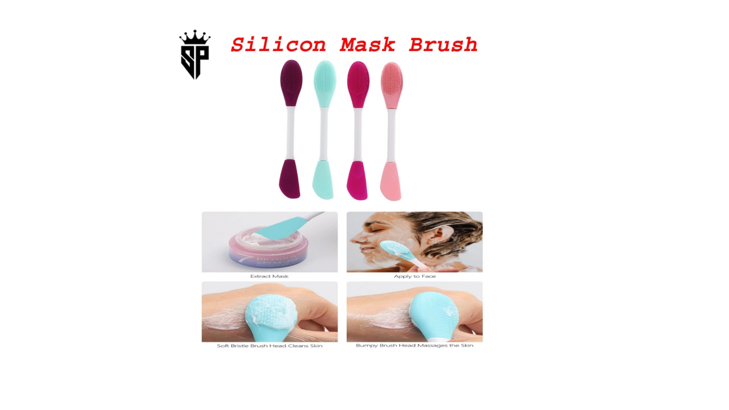 Double-Sided Facial Scrubber Brush – Manual Deep Cleansing & Gentle Exfoliation