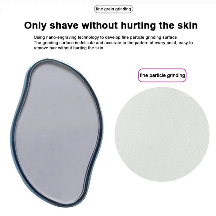Crystal hair remover stone Painless Epilator Reusable Depilation Tool for body hair. Portable Hair Removal Beauty Tool- Hair remover Stone for Man and Women