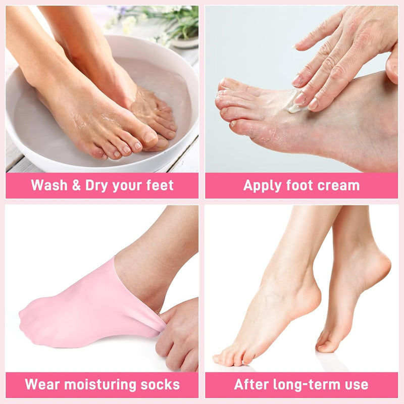Silicone resuable Moisturizing Socks – High Quality Heel Repair Socks (73g)