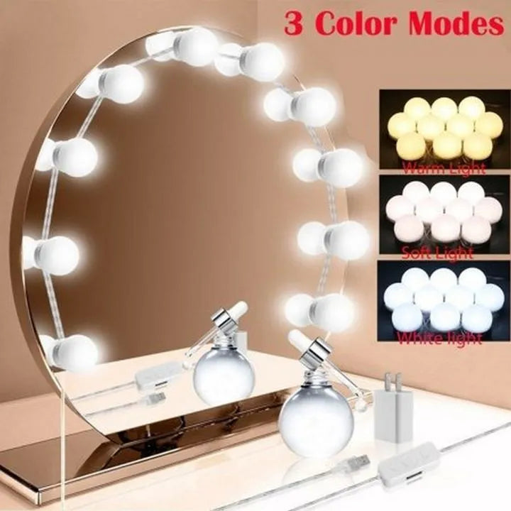 Vanity Mirror Light LED Bulbs for Makeup Mirror Stand (10 bulbs)