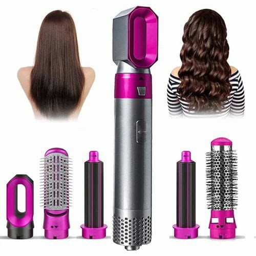 5 in 1 Hair Dryer Set Hot Air Comb Blow Volumizer Brush 5 in 1 Hair Styler Hot Air Styler 5 in 1 Curling Iron Set Salon One Step